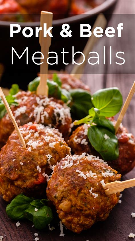 Pork and Beef Meatballs - Just Cook by ButcherBox | Recipe | Beef and pork meatballs, Ground ...