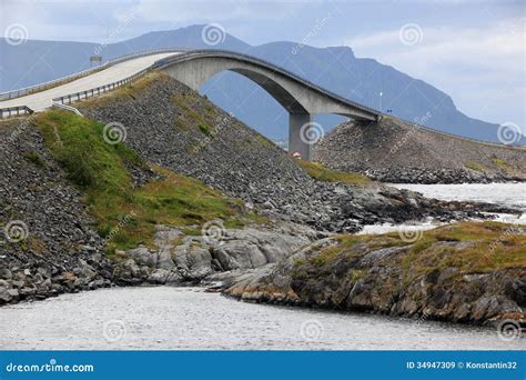 Storseisundet Bridge On The Atlantic Road In Norway Stock Photo | CartoonDealer.com #35037168