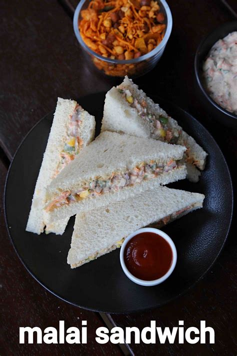 veg malai sandwich recipe | bread malai sandwich | veg cream sandwich