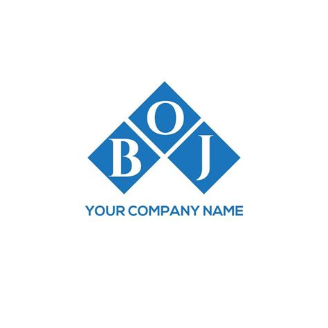 BOJ letter logo design on WHITE background. BOJ creative initials letter logo concept. BOJ ...