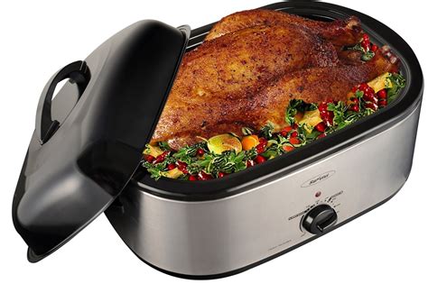 Roaster Oven with Self-Basting Lid | 20 Qt, Stainless Steel - Walmart.com