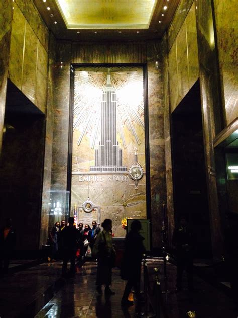 The Empire State Building Lobby | Empire state, Empire state building, Empire