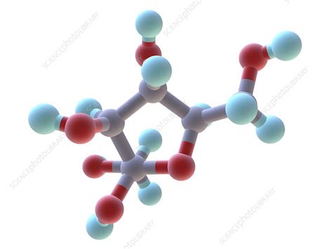 Fructose molecule - Stock Image - F008/6247 - Science Photo Library