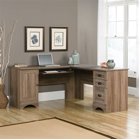 Harbor View Corner Desk – Salt Oak | The Brick