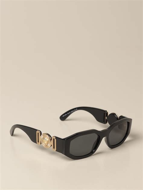 VERSACE: sunglasses in acetate with a medusa head | Glasses Versace Men Black | Glasses Versace ...