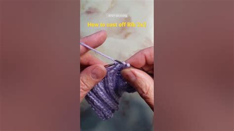 How to cast off Ribbing 2x2 #shorts #knittingforbeginners - YouTube