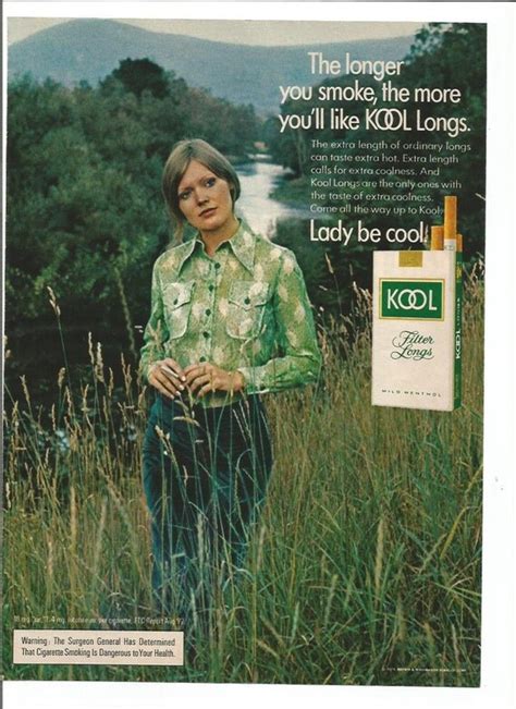 1973 Advertisement Kool Cigarettes 70s Lady Be Cool Woman