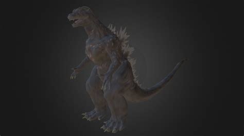 Godzilla (Bare-bone model ) - Download Free 3D model by gabetke ...