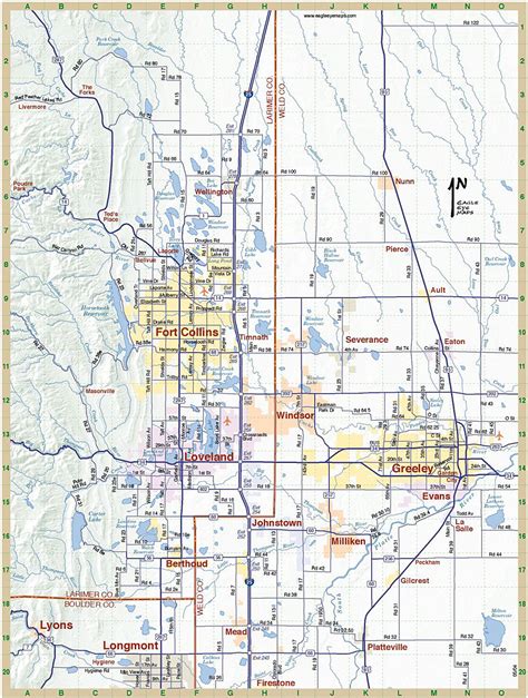 Fort Collins Colorado City Map - Fort Collins Colorado US • mappery