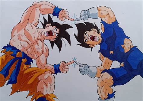 Goku and Vegeta Fusion Pose - AniMay 2021 Day 14 by Daisuke-Dragneel on ...