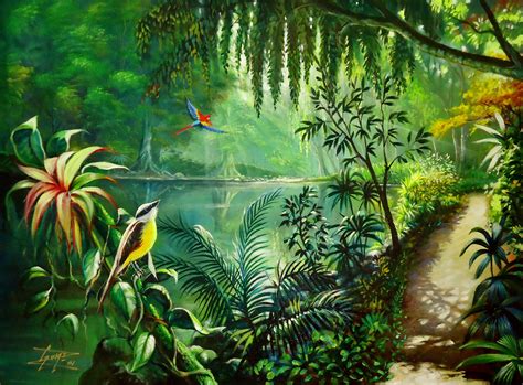 Pin on Jungle | Jungle art, Jungle painting, Landscape art