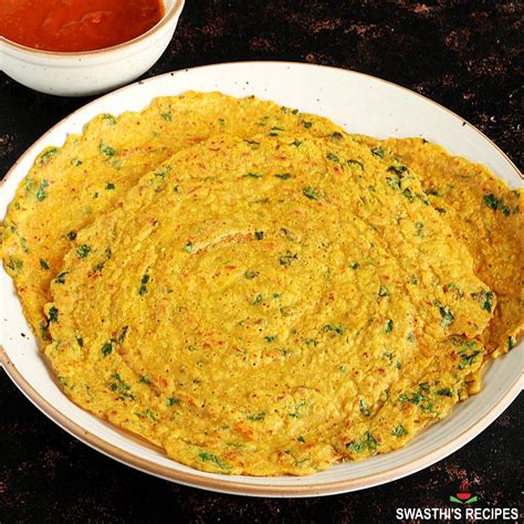 Moong Dal Chilla Recipe - Swasthi's Recipes