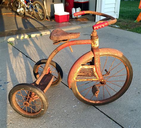 I finally found a primitive tricycle!!! #tricyclebike | Tricycle, Child ...