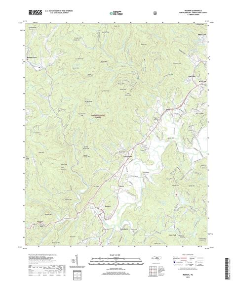 Rosman North Carolina US Topo Map – MyTopo Map Store