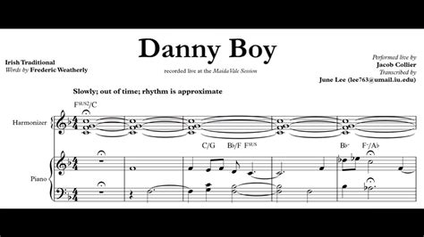 Jacob Collier - Danny Boy Chords - Chordify