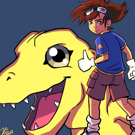 Digimon: Tai and Agumon by starlightv on DeviantArt