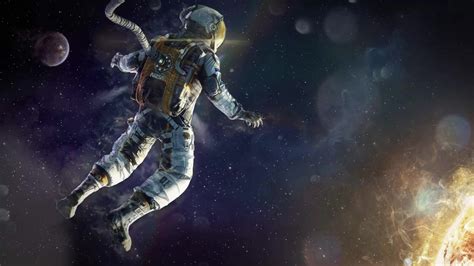 Astronaut Floating In Space