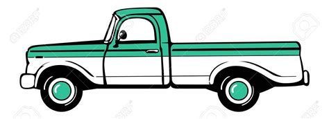 old pick up truck vector - Clip Art Library