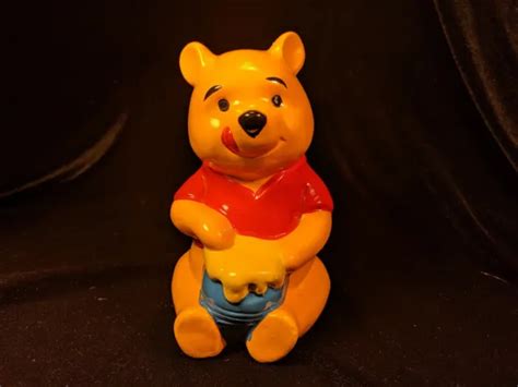 VINTAGE CERAMIC POTTERY Disney Winnie the Pooh Honey Bank Japan Walt Disney Prod $14.35 - PicClick