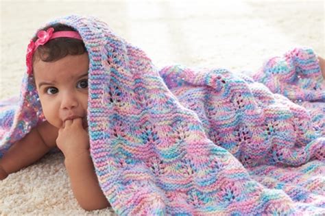 Bernat: Pattern Detail - Baby Sport - Baby Ripple Afghan (knit) FREE Pattern | Baby blanket ...