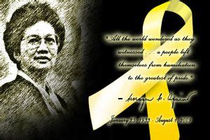 Corazon Aquino Quotes Yellow. QuotesGram