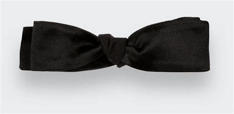 Black Batwing Bow Tie - Silk Satin - Cinabre Paris