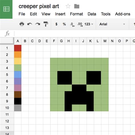 Google Sheets: Pixel Art Template - Teacher Tech | Pixel art, Pixel art templates, Google lessons