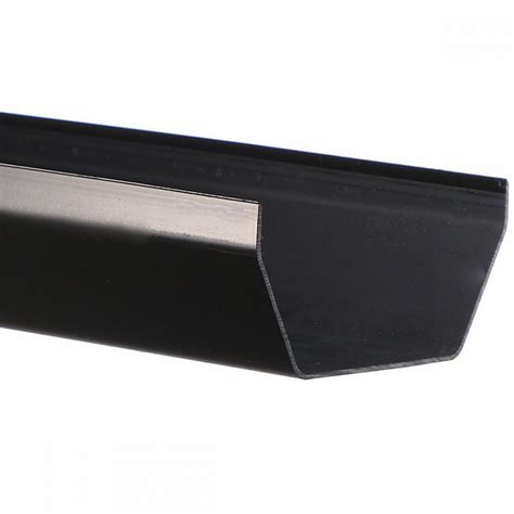 Black Square Guttering Gutter Length 4m x 112mm