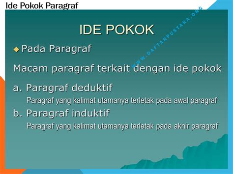 Pengertian, Ciri, Cara Menentukan dan Contoh Ide Pokok Paragraf ...