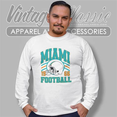 Miami Dolphins Helmet 1966 Vintage Shirt - Vintagenclassic Tee