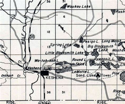 1938 Map of Menominee Indian Reservation Wisconsin - Etsy Canada