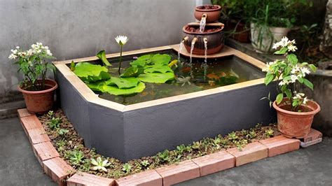 Build a Simple Garden Waterfall Aquarium - For Your Family - YouTube