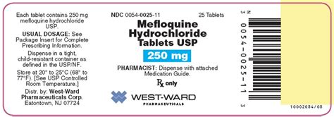 MEFLOQUINE HYDROCHLORIDE tablet