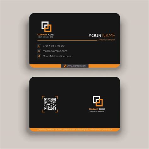 Round Business Card Design 25947474 Vector Art at Vecteezy