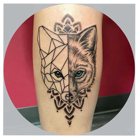 Cool Geometric Fox Tattoo Ideas and Designs