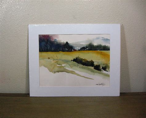 Summer Field Original Watercolor Painting - Etsy