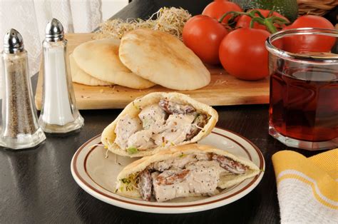 Greek Chicken Salad Pita Pockets