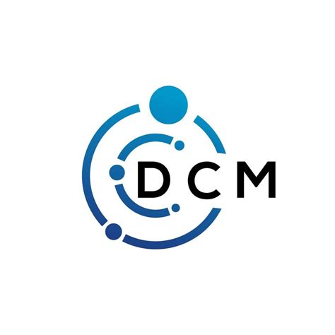 DCM letter logo design on white background. DCM creative initials ...