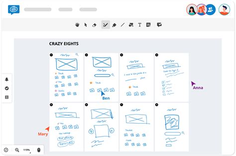 Crazy Eights method for brainstorming & design sprints [Template & guide]