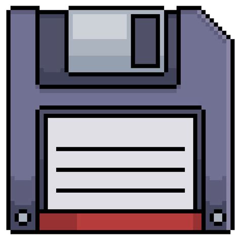 icono de vector de disquete de pixel art para juego de 8 bits sobre fondo blanco. 9726820 Vector ...