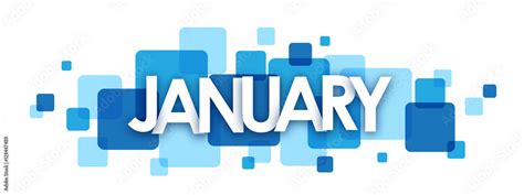 "JANUARY" Vector Letters Icon Stock Vector | Adobe Stock