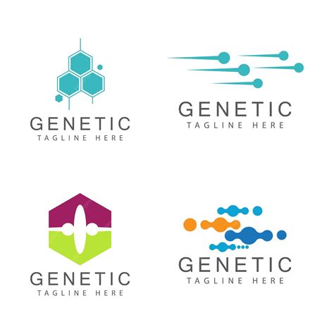 Premium Vector | Dna gene logo template vector symbol illustration