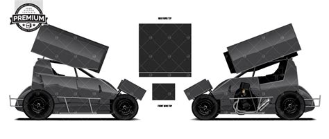 D1 DRIVEN PERFORMANCE 600cc Micro Sprint 'Premium' Vector Template - Pixelsaurus