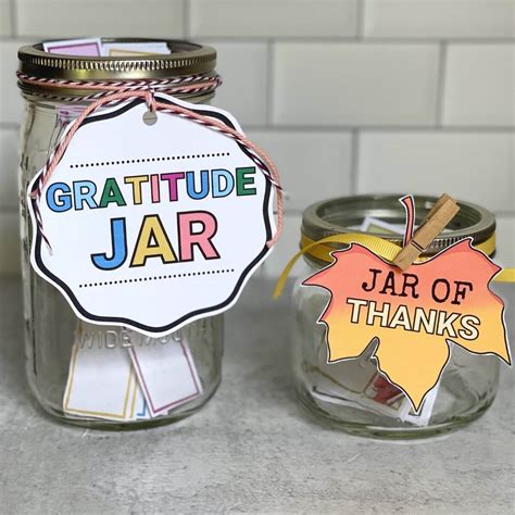 Make a Gratitude Jar with These Printables (Easy Thankful Jar!)