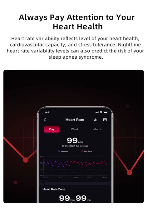 Bluetooth Heart Rate Spo2 Monitoring Sleep Tracking Fitness Record ...