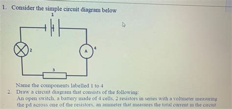 Simple Circuit Diagram Labelled - Circuit Diagram