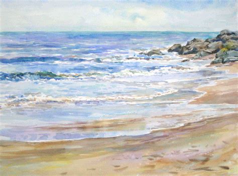 Pin by Sharon Findlay on Art | Watercolor landscape, Beach watercolor ...