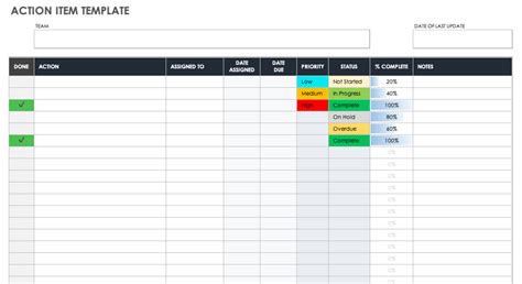 Action Log Template Excel Free - Printable Templates