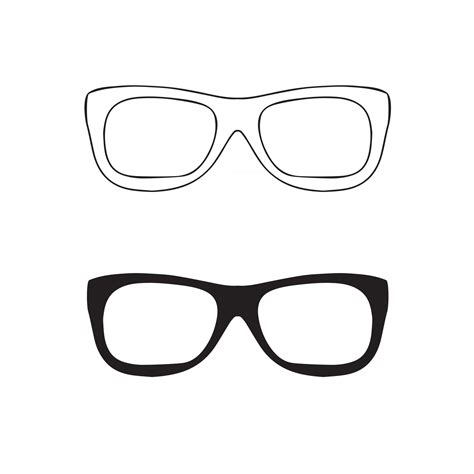 Hand drawn glasses outline set. 2744735 Vector Art at Vecteezy