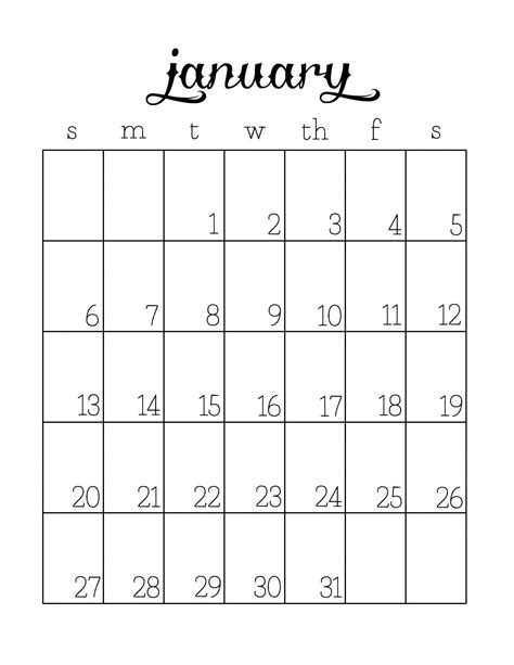 Free Calendar Templates - Fotolip